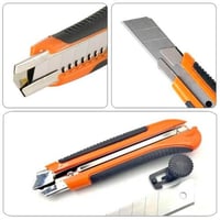 مشرط ورق وكراتين حجم وسط بشفرة حادة بالإضافة الى ش...