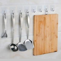 خطافات تعليق لاصقة شفافة 10 قطع متعددة الاستخدامات...