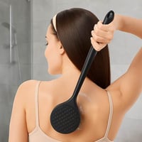 فرشاة استحمام سيليكون طويلة لتنظيف الجسم والظهر مع...