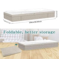 شنطة تخزين ملابس وبطانيات ومنظم تخزين تحت السرير ق...