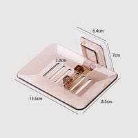 حامل صابون اكريليك شفاف جداري لاصق مقاوم للماء لتن...