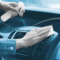 مناديل تنظيف السيارة 3 عبوات للعناية بالطبلون والم...