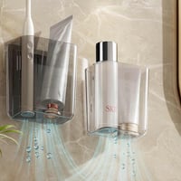 منظم فرش اسنان جداري اكريليك شفاف مقاوم للماء لتخز...