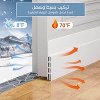 عازل الغبار للابواب طول 1م أبيض، ربل أبواب بلاستيك...