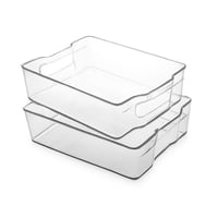 منظم اكريليك شفاف مستطيل للتخزين وتنظيم أغراض المن...