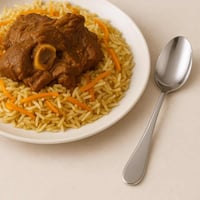 طقم ملاعق طعام ستيل فاخرة 6 قطع وزن 49 جم