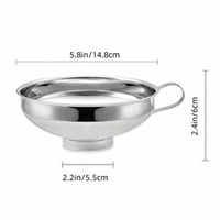 قمع من الفولاذ ألومنيوم فوهة كبيرة لتعبئة العناصر...