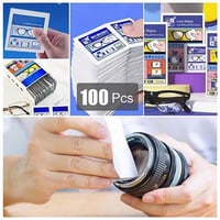 مناديل تنظيف النظارات 100 قطعه، مناديل تنظيف شاشة...