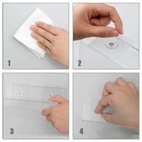 رف تخزين اكريليك جداري لاصق 20 سم لتنظيم تخزين الأ...