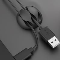 منظم كيابل الشحن سيليكون لاصق 3 قطع يتميز بصغر الح...