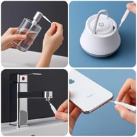 فرشاة تنظيف فتحات الدش ومنافذ الجوال 10 قطع لتنظيف...