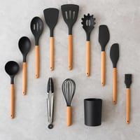 ملاعق سيليكون للطبخ 12 قطعه مقاومة للحرارة