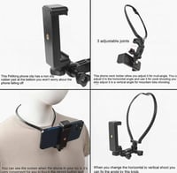 حامل جوال على الرقبة لتصوير المحتوى براحة تامة