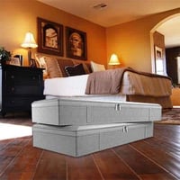 شنطة تخزين ملابس وبطانيات ومنظم تخزين تحت السرير ق...