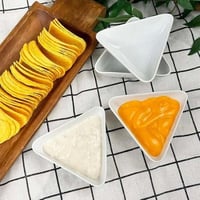 صحون تقديم الصوص المثلثة طقم 4 قطع لتقديم الصوصات...