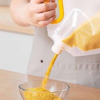 اكياس تخزين الحبوب والبقوليات شفافة 3 قطع محكمة ال...