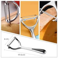 قشارة البطاطس والخضار اليدوية بمقبض وشفرة ستيل حاد...