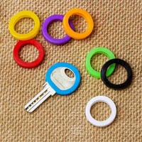 اغطية مفاتيح سيليكون 10 قطع ملونة للتمييز بين المف...