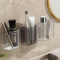 منظم فرش اسنان جداري اكريليك شفاف مقاوم للماء لتخز...