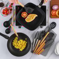 ملاعق سيليكون للطبخ 12 قطعه مقاومة للحرارة