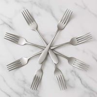 شوكة طعام كبيرة فاخرة وزن 41 جم 6 قطع ستيل مقاوم ل...