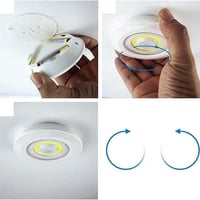 اضاءة بالبطارية ليد 3 حبات لاصقة مع ريموت مفيدة في...