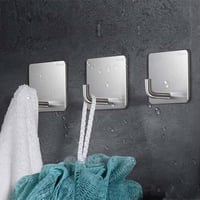 خطافات للحمام والمطبخ لاصقه 4 قطع، خطافات حديد جدا...