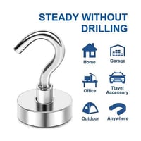 خطافات مغناطيسية 5 قطع توضع على الأسطح المعدنية مث...