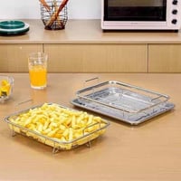 صينية تصفية الزيت ستيل مقاوم للصدأ مكونة من قطعتين...