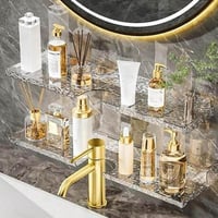 رف للحمام اكريلك شفاف لاصق 50سم من أهم منظمات الحم...