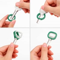 اغطية مفاتيح سيليكون 10 قطع ملونة للتمييز بين المف...