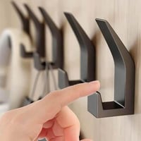 خطافات ملابس جدارية لاصقه 5 قطع، خطاف تعليق بلاستي...