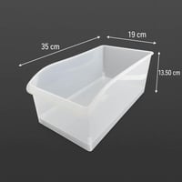 منظم ثلاجة بلاستيك شفاف لترتيب تخزين الثلاجة وتنظي...