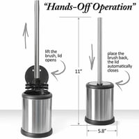 فرشاة مرحاض مع قاعدة بغطاء