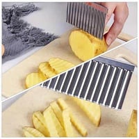 سكين بطاطس مموج لتقطيع الشرائح الطولية والدائرية ب...