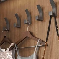 خطافات ملابس جدارية لاصقه 5 قطع، خطاف تعليق بلاستي...