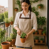 مريلة مطبخ مقاومة للماء مع جيب أمامي عملي بتصميم أ...