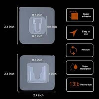 حامل جداري لاصق لتعليق التوصيلة والأدوات المنزلية...