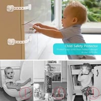 قفل امان للأطفال لاصق لتأمين الأدراج والدواليب ومن...