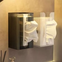 علبة مناديل اكريليك فخمه 1 قطعه تركيب بواسطة لاصق...