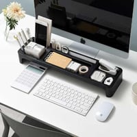 منظم مكتب أنيق لون ثلجي شفاف لتنظيم الأدوات المكتب...