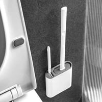 فرشاة مرحاض سيليكون مع قاعدة لاصقة وفرشاة صغيرة إض...