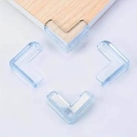 واقيات زوايا الطاولات سيليكون شفاف 4 قطع لحماية ال...