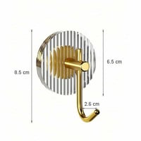 خطافات تعليق ذهبية لاصقة 3 قطع أنيقة فخمه لصالات ا...