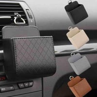 علبة تخزين صغيرة للسيارة من الجلد لحفظ الأشياء الص...