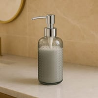 علب صابون سائل زجاج شفاف سهل التعبئة ومناسب للاستخ...