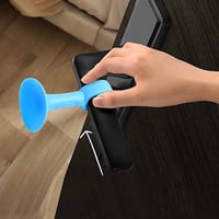 حامي الجدار من مقبض الباب سيليكون 3 حبات لمنع الخد...