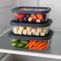 علب حفظ الطعام بالثلاجة 3 قطع صناعة تركية