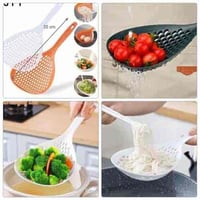 ملعقة صفاية بلاستيك لتصفية السوائل أثناء غرف الطعا...