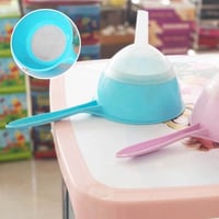 قمع صفاية بلاستيك 2 في 1 لتصفية المواد السائلة وتع...